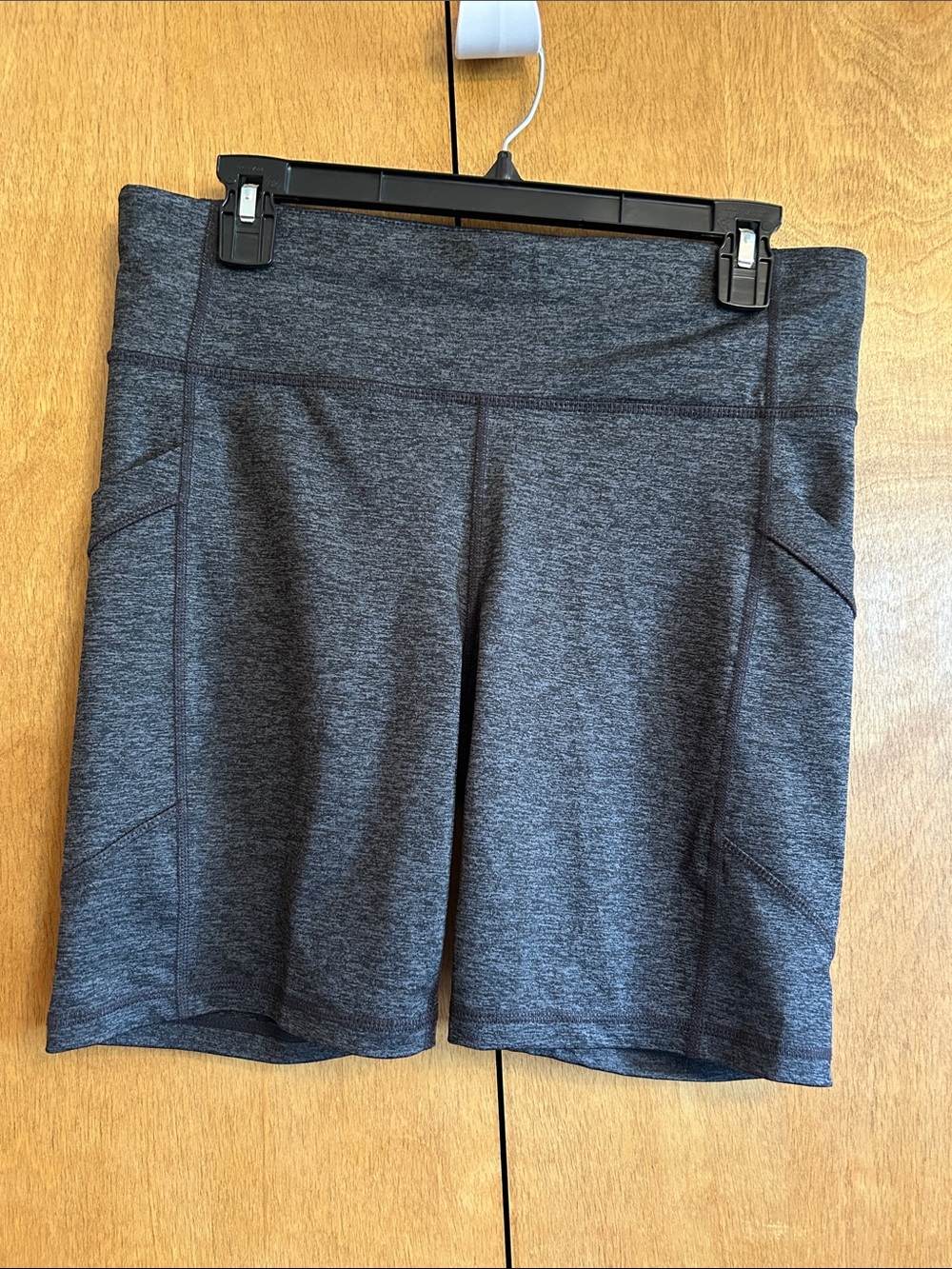Xersion Women's High-Waist Charcoal Gray Active Shorts